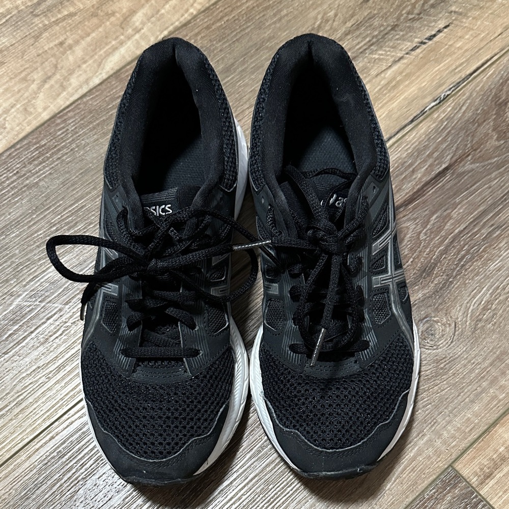 ASICS Charcoal and White Running Shoes